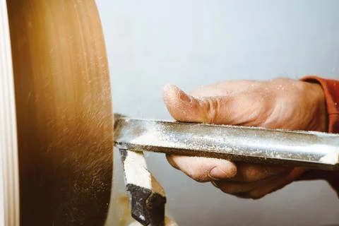 Lathe on a tree 库存照片