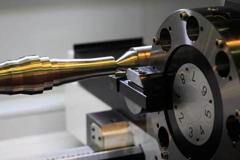 Lathe turning Stock Photos