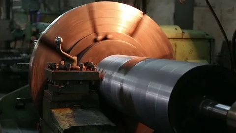 The lathe work Stock Footage 75464723