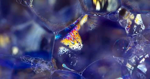 Lather. Abstract Background from Bubbles and Soap Foam.  Stock Photos