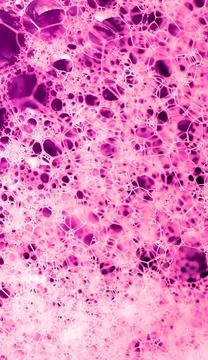 Lather. Abstract Background from Bubbles and Soap Foam.  Stock Photos