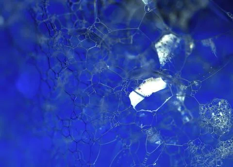 Lather. Abstract Background from Bubbles and Soap Foam.  Stock Photos