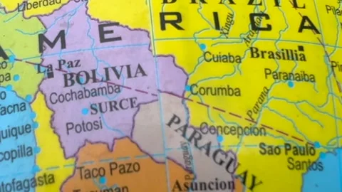 Latin America map Stock Footage 325711393
