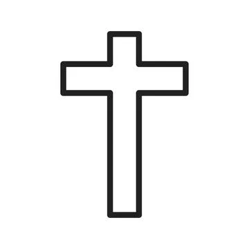 Latin Cross icon vector image.  Illustrazione stock