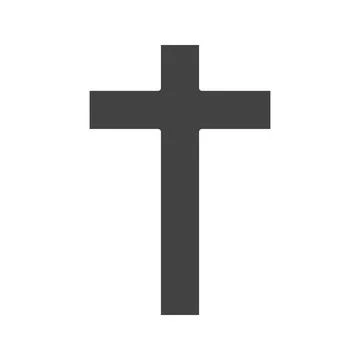 Latin Cross icon vector image. Stock Illustration