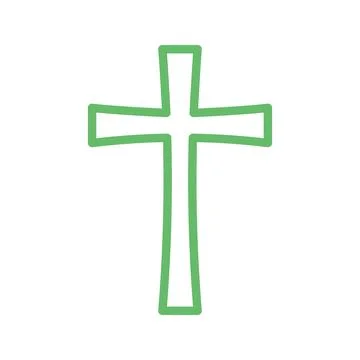 Latin Cross icon vector image. Stock Illustration