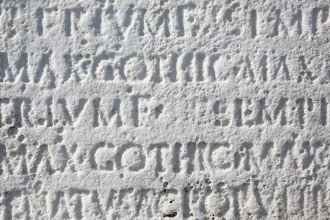 Latin Inscripted Marble Stock Photos