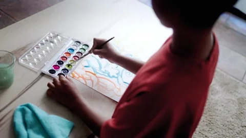 Kid Paint Stock Video Footage, Royalty Free Kid Paint Videos