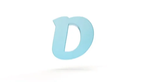 Latin Letter D to E Dynamic Transition Stock Footage 252641598