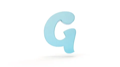 Latin Letter G to H Dynamic Transition Stock Footage 252641700