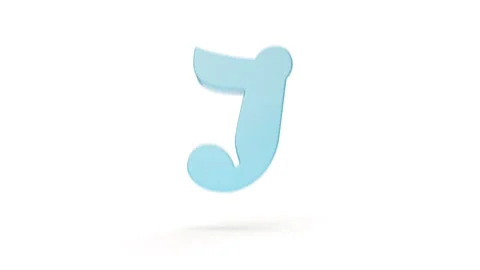 Latin Letter J to K Dynamic Transition Stock Footage 252641888