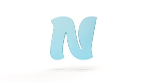 Latin Letter N to O Dynamic Transition Stock Footage 252642229