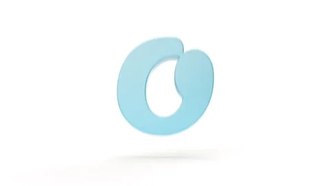 Latin Letter O to P Dynamic Transition Stock Footage 252642321