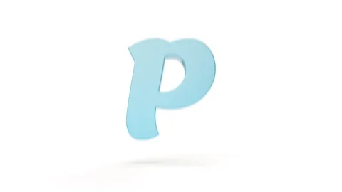 Latin Letter P to Q Dynamic Transition Stock Footage 252642415