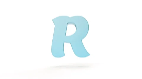 Latin Letter R to S Dynamic Transition Stock Footage 252642605