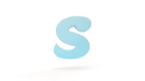 Latin Letter S to T Dynamic Transition Stock Footage 252642716