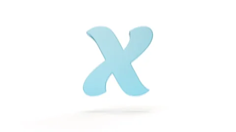 Latin Letter X to Y Dynamic Transition Stock Footage 252643061