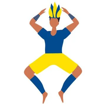 Latin man dancing Stock Illustration