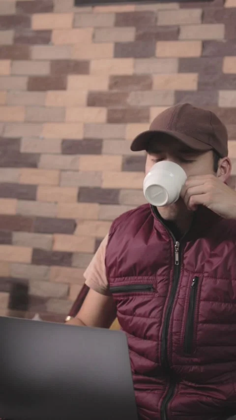 Latin man gets ready to work Stock Footage 223175860