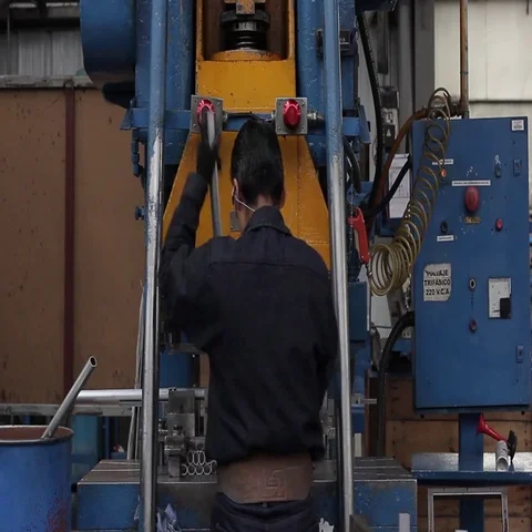 Latin metal worker Video stock 69669366