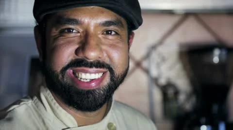 Latin model smiling Stock Footage