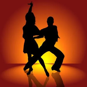 Latino Dance Stock Illustration