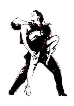 Latino dance Stock Illustration