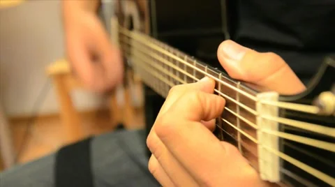 Latino Guitar Player Stock Footage 10888909