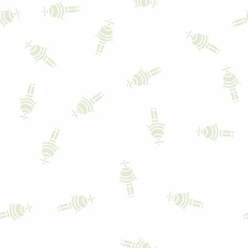 Latino man glyph seamless pattern Stock Illustration