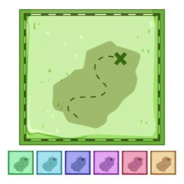 Latitude nautical map cartoon vector graphic 库存插图