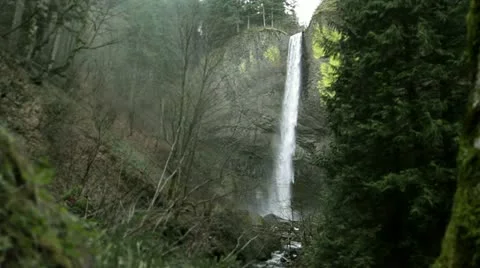 Latourell Falls Stock Footage 22782339