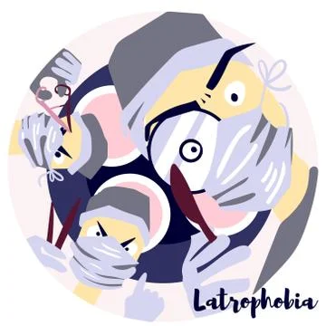 Latrophobia Stock Illustration