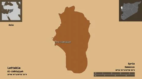 Lattakia, province of Syria. Previews. Pattern Stock Illustration