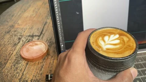 Latte Art Stock Footage 230424000