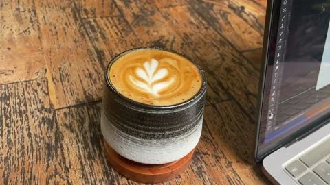 Latte Art Stock Footage 230424266