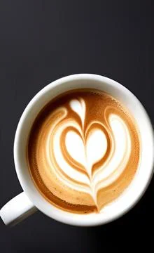 Latte Art Stock Illustration