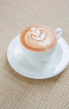 Latte art Foto stock