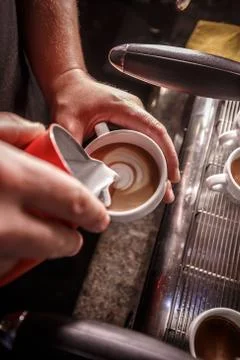 Latte art Stock Photos