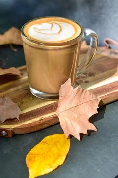 Latte art Stockfoto's
