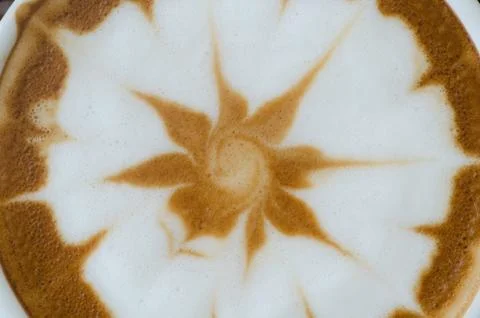 Latte art surface background Stock Photos