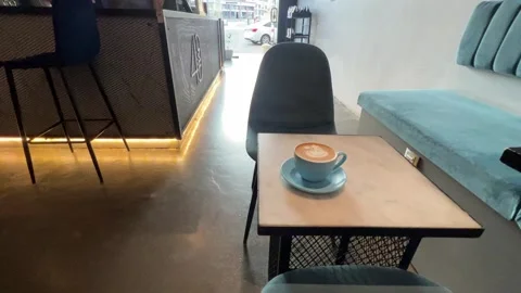 Latte Art Swan Stock Footage 296220445