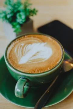 Latte coffee 스톡 사진