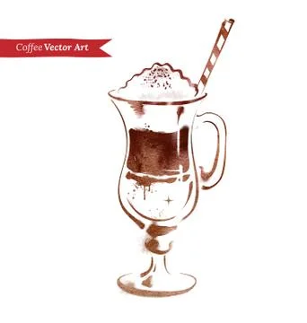 Latte Stock Illustration