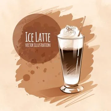 Latte Stock Illustration