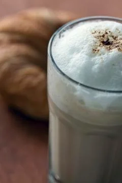 Latte macchiato Foto stock