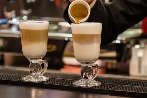 Latte macchiato Stock Photos