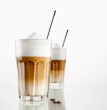 Latte macchiato Stock Photos