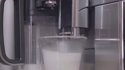 Latte making process Stock Footage 74238623
