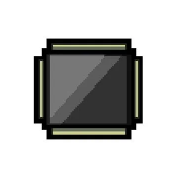 Latte microchip pixel art vector illustration Stock Illustration