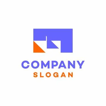 Latter m construction logo. typography technology business logo design Stock Illustration